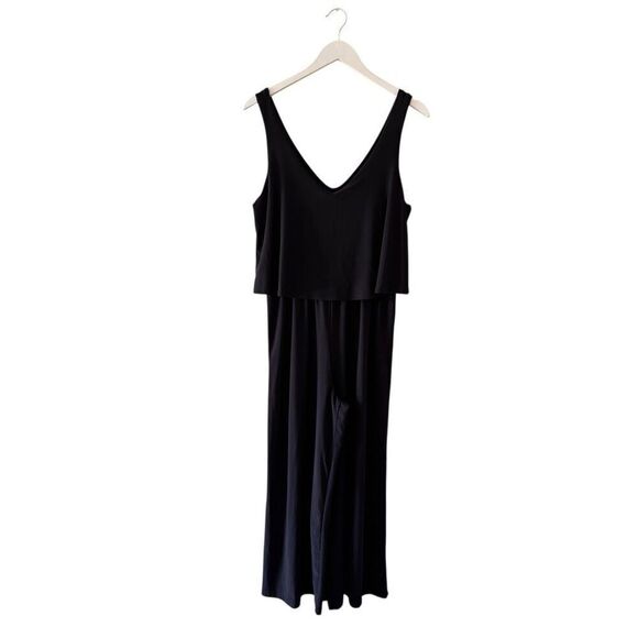 Annalee + Hope Pants - Annalee + Hope Black Jumpsuit with Wide Flared Legs Y2K SZ M #2459